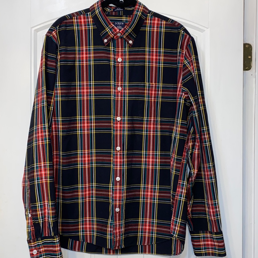 J. Crew Factory Men's Plaid Button Down Shirt